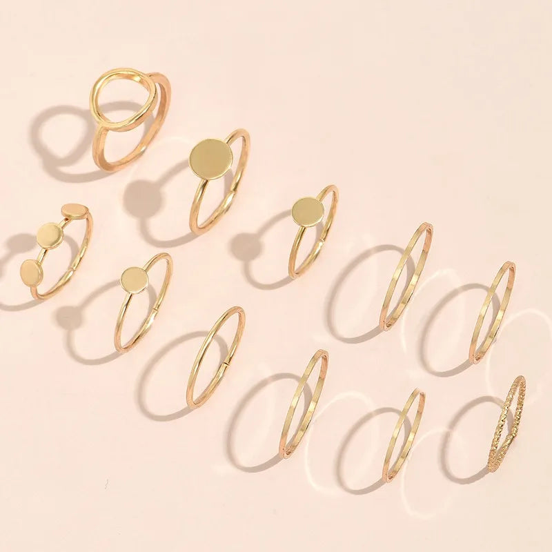 2023 women ring set bague femme matching rings bohemian fashion jewelry schmuck finger accesorios mujer couple gift wholesale