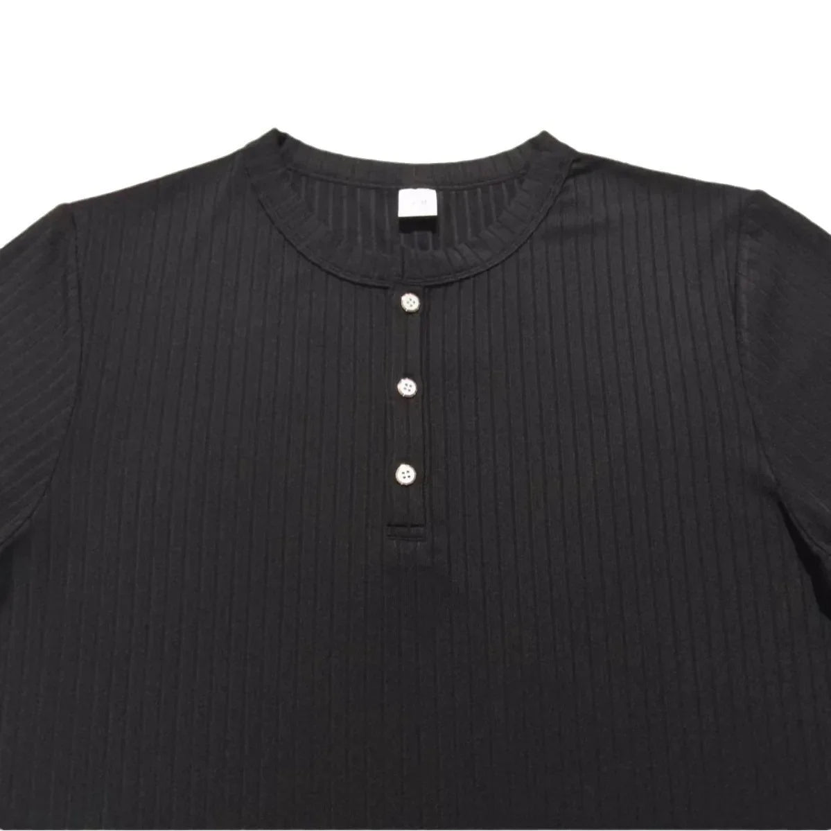 Fashion Europe and the United States solid color new summer short-sleeved foreign trade Henry shirt casual knitted T-shirt