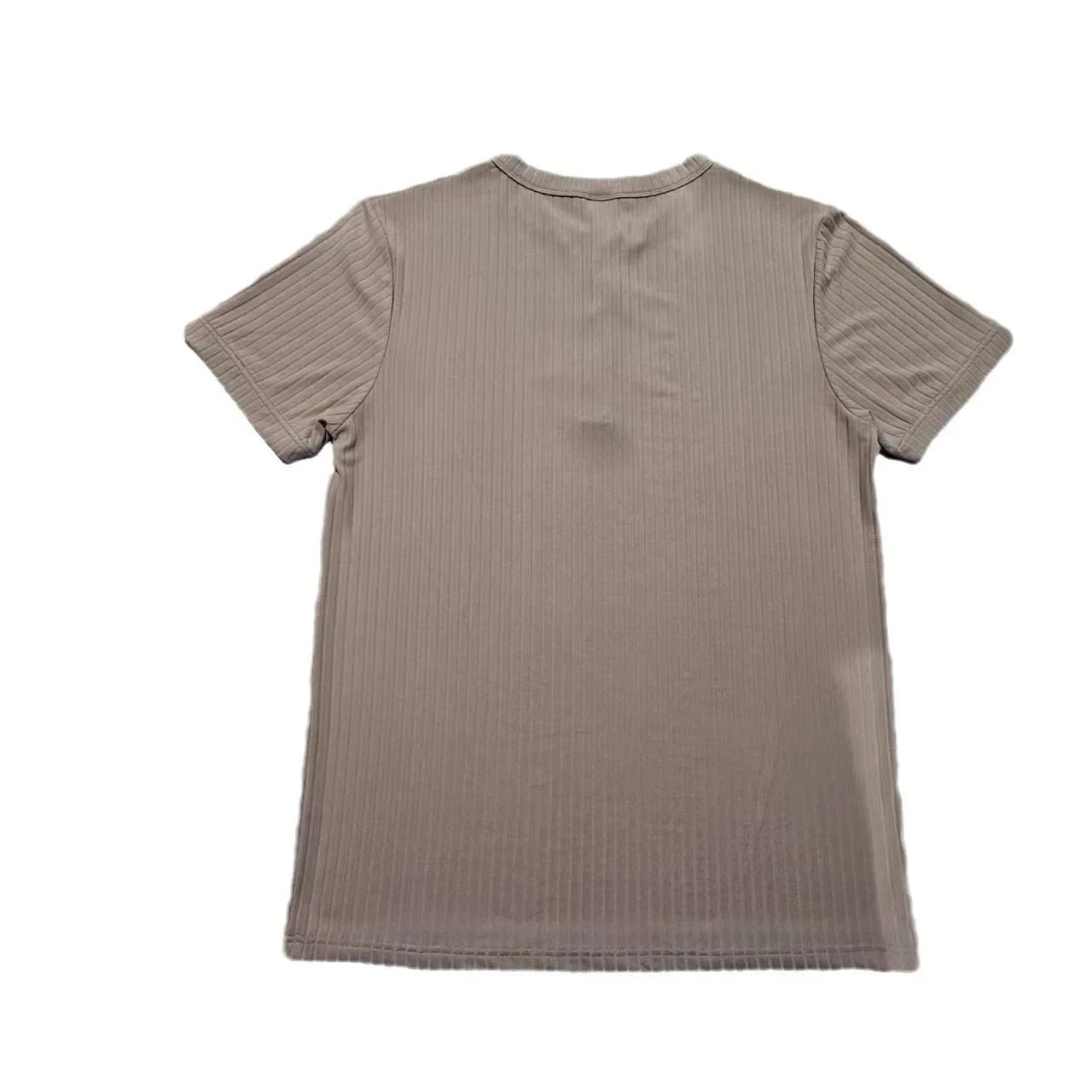 Fashion Europe and the United States solid color new summer short-sleeved foreign trade Henry shirt casual knitted T-shirt