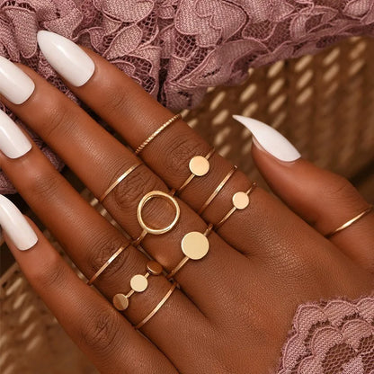 2023 women ring set bague femme matching rings bohemian fashion jewelry schmuck finger accesorios mujer couple gift wholesale