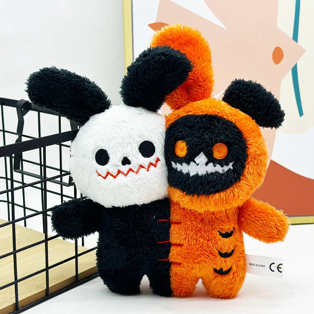 Halloween Souvenir Ghost Doll Two Head Hug Conjoined Body Special Plush Toy Stuffed Festival Gifts