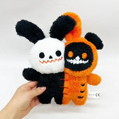 Halloween Souvenir Ghost Doll Two Head Hug Conjoined Body Special Plush Toy Stuffed Festival Gifts