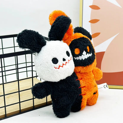Halloween Souvenir Ghost Doll Two Head Hug Conjoined Body Special Plush Toy Stuffed Festival Gifts